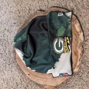 Offical NFL Beanie Green Bay Packers Tie Dye Splash 2023 Winter Hat DRAFT READY